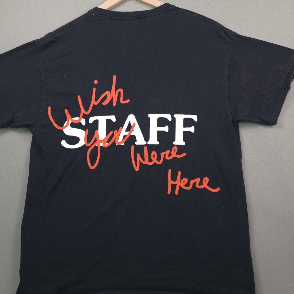 Travis Scott Astroworld Tour Staff T-Shirt Mens L Wish You Were Here Cactus Jack